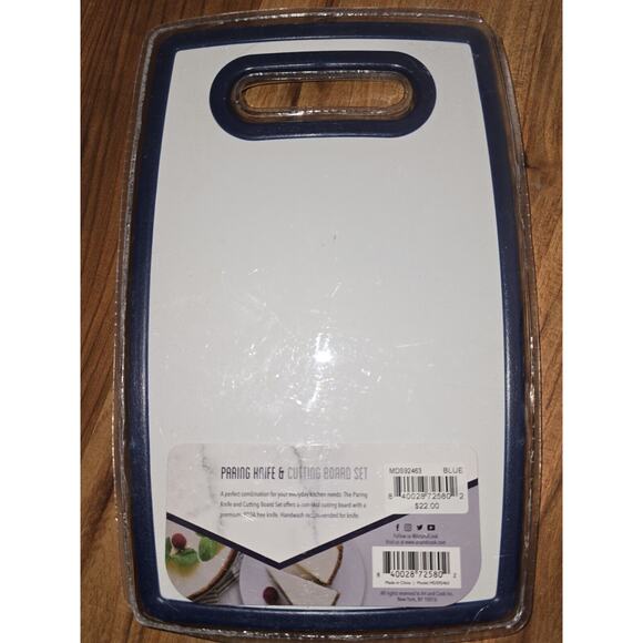 Art & Cook Pairing Knife & Cutting Board Navy Blue Set - Picture 2 of 4